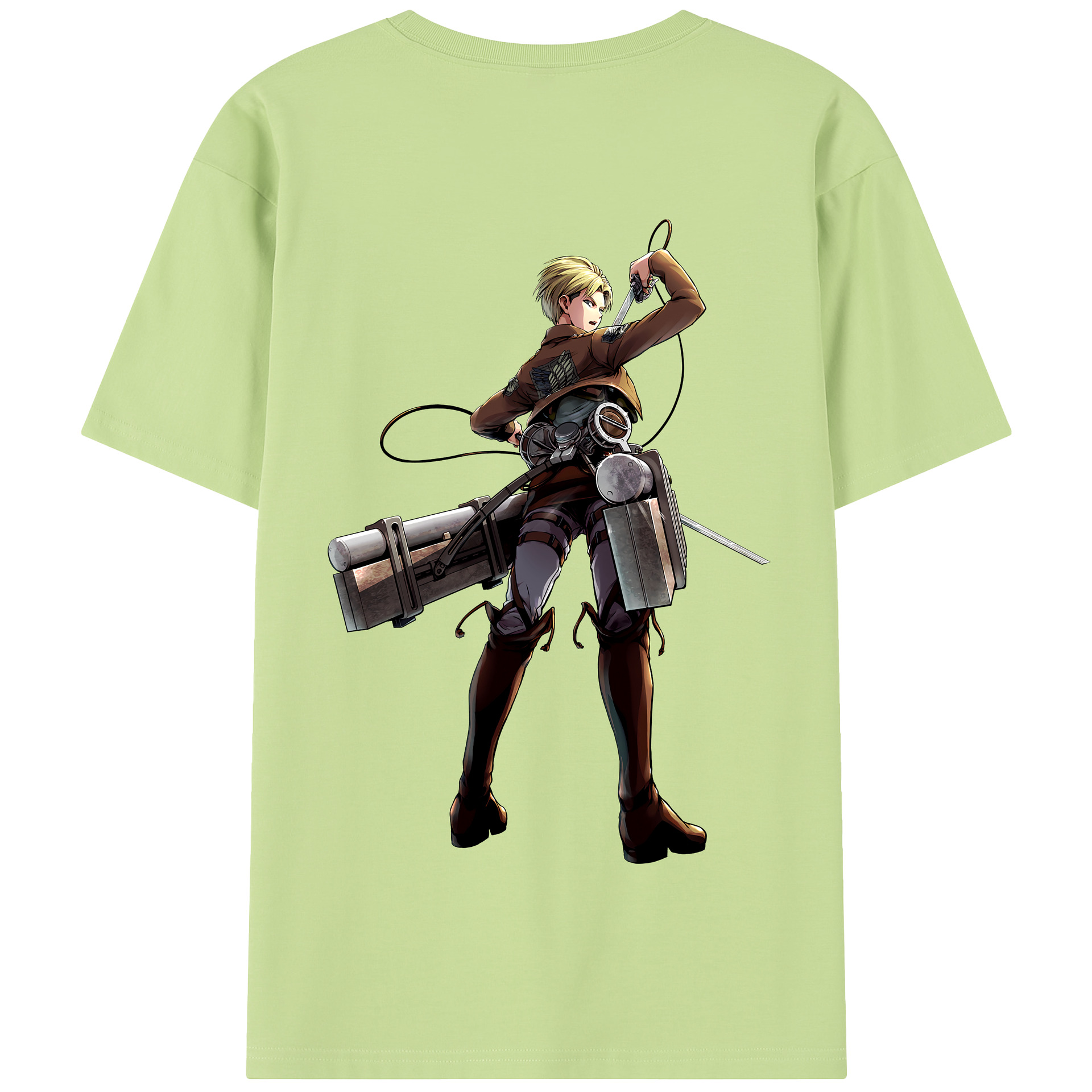 （画像用） 進撃の巨人 Attack on Titan 綿100％半袖Tシャツ（背面プリント）